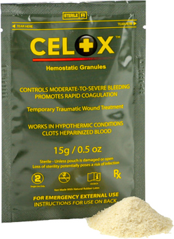 Засіб гемостатичний порошок кровоспинний Celox 15 г (НФ-00000199)