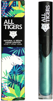 Рідка губна помада All Tigers Natural & Vegan Shimmering Lipstick 989 Steal The Show 8 мл (3701243209898)