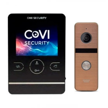 Комплект домофона CoVi Security HD-02M-B + Iron Bronze