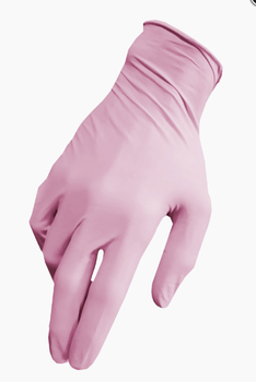 Рукавички нітрілові Medicom Safetouch Extended Pink, рожеві, розмір S, арт. 1172-TG-B
