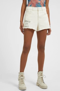 Жіночі білі джинсові шорти MOM Guess x Brandalised Guess 25 W3GD26.D4Y00