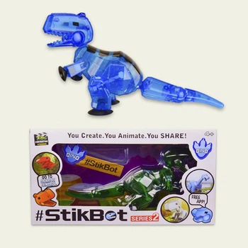 Великий Динозавр стикбот для творчості анімації Фігурка StikBot Zing Toys Розмір 16см Сній KL220
