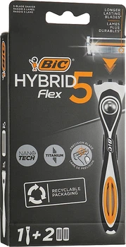 Бритва Flex 5 Hybrid c 2 сменными кассетами - Bic (944606-65030)