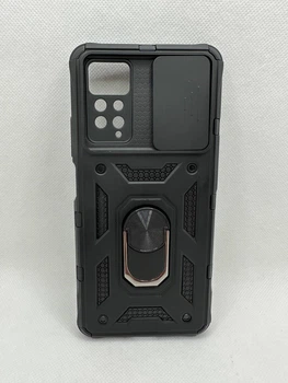 Противоударный чехол Defense Ring для Xiaomi Redmi Note 12 Pro с кольцом Черный