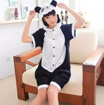 Летняя Пижама Кигуруми Детская My Kigu Панда 90-100 см Хлопок (4011)