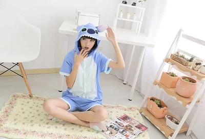Летняя Пижама Кигуруми Детская My Kigu Стич Синий L 165-175 см Хлопок (4001)