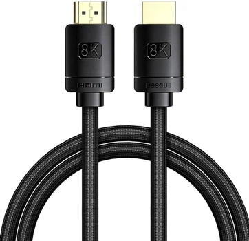 Кабель Baseus HDMI м - M, 1 м, V2.1 8K, High Definition Series Black (CAKGQ-J01)