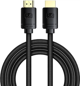 Кабель Baseus HDMI м - M, 2 м, V2.1 8K, High Definition Series Black (CAKGQ-K01)