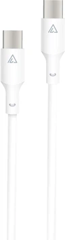 Кабель ACCLAB PwrX 60W Type-C to Type-C 1.2 м PD QC White (1283126559563)