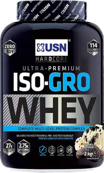 Białko USN Iso Gro Whey 2000g Ciastka z Kremem (6009706095581)