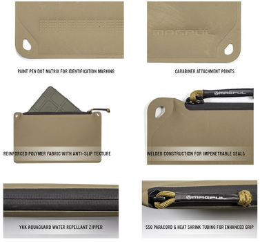 Підсумок для аксесуарів Magpul DAKA Pouch Large, FDE (пустельний)