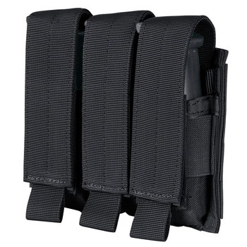 Подсумок для пистолетных магазинов тройний молле Condor Triple Pistol Mag Pouch MA52 Чорний