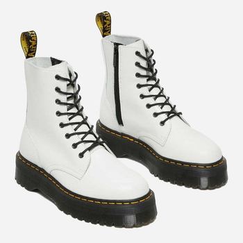 Glany damskie skórzane na platformie wysokie Dr. Martens Jadon 15265100 36 (5US) 22 cm Białe (883985635357)