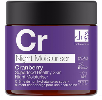 Крем для обличчя Dr. Botanicals Cranberry Superfood Healthy Skin Night Moisturiser 60 мл (7061284632991)