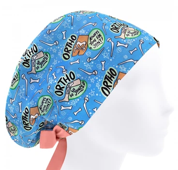 Медицинская шапочка женская HeadwearUniverse универсальная принт Ортопедия