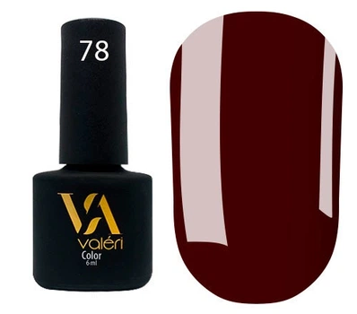 Гель-лак Valeri Color 078 Темний шоколад 6 мл
