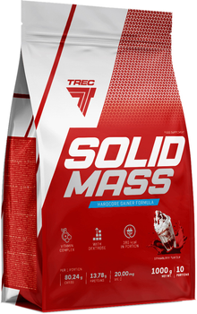 Gainer Trec Nutrition Solid Mass 1000 g Strawberry (5901828342424)