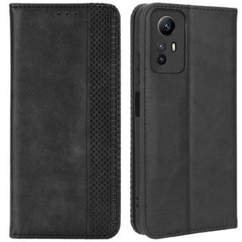 Чехол-книжка Deexe Retro Style для Xiaomi Redmi Note 12S - Black