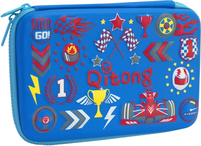 Пенал Cool For School с тиснением 1 отделение Голубой (QT-3992-Blue)