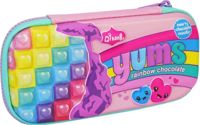 Пенал Cool For School с тиснением 1 отделение Фиолетовый (QT-5631-Purple)