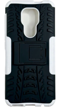 Чохол Armor з підставкою на Motorola G9 Play білий