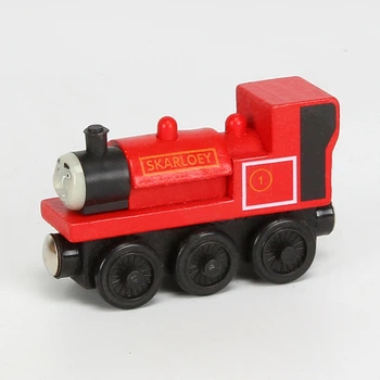 Деревянный паровозик Скарли Skarloey поезд на магнитах из мультфильма Томас и его друзья