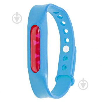 Силіконовий браслет відлякувач від комарів Lesko Anti Mosquito Band Синій