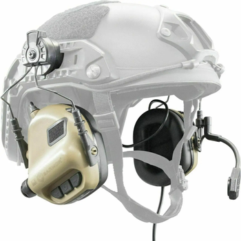 Навушники Earmor M32H MOD3-CT активні, тактичні, шумоподавлюючі, захисні з адаптерами Койот (M32HMOD3-CT)