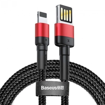 Кабель для быстрой зарядки Baseus Cafule Cable Special Edition USB For iP 1m Кабель для iPhone (CALKLF-G91) Red+Black