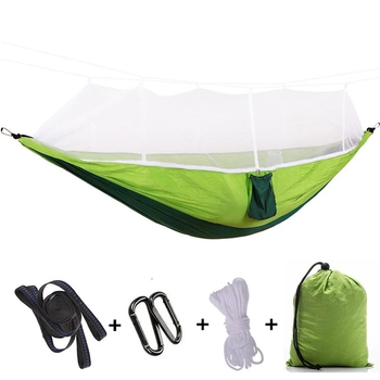 Туристический гамак с москитной сеткой Hammock With Net GREEN