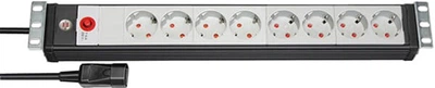 Listwa zasilająca Brennenstuhl Premium-Line 19" do szafy serwerowej 8 gniazdek IEC 10A 2300W z bezpiecznikiem 3 m (1156057128)
