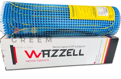 Теплый пол нагревательный мат WAZZELL (Германия) 1 м²
