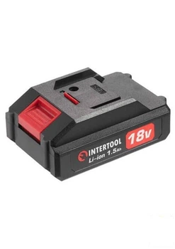 Аккумулятор 18 В, литий-ион, 1.5 Ач, для шуруповерта DT-0315 INTERTOOL DT-0316 (83986)