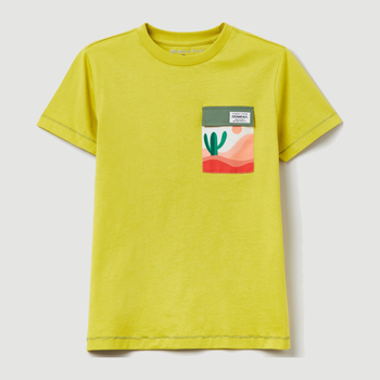 T-shirt młodzieżowy chłopięcy OVS 1785581 170 cm Żółty (8057274830224)