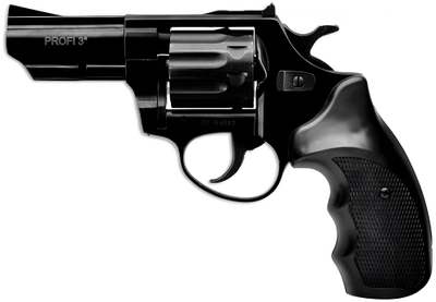 Револьвер под патрон Флобера Profi 3" черный пластик