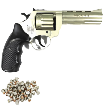 Револьвер под патрон Флобера Profi 4.5" сатин пластик