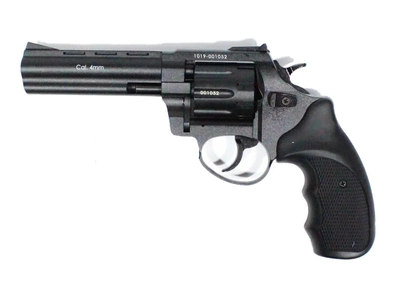 Револьвер под патрон Флобера Stalker 4.5" zinc чёрная рукоять з Кобурою