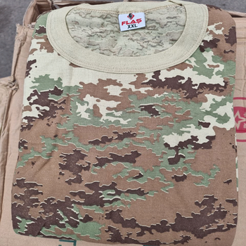 Військова чоловіча футболка х/б мультикам літня розмір (L) 50