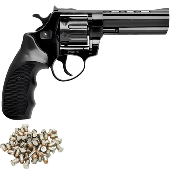 Револьвер под патрон Флобера Profi 4.5" черный пластик
