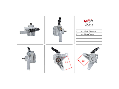 Насос ГУР Honda Pilot 08-15, Honda Accord CL/CM 03-08, Acura MDX 00-06 MSG HO010