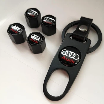 Компект ковпачків на ніпель audi (чорні)