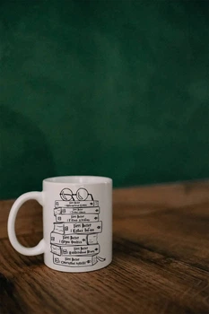 Чашка Marmyza "Книги" - Цилиндр - 330 мл