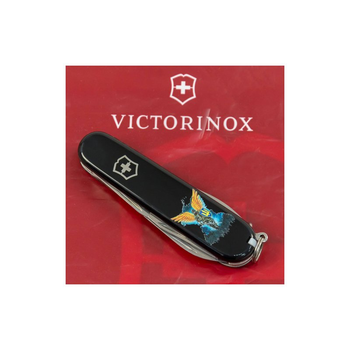 Нож Victorinox Spartan Ukraine Black "Янгол ЗСУ" (1.3603.3_T1061u)