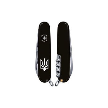 Ніж Victorinox Climber Ukraine Black "Тризуб" (1.3703.3_T0010u)