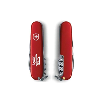 Нож Victorinox Climber Ukraine Red "Тризуб ОУН" (1.3703_T0300u)