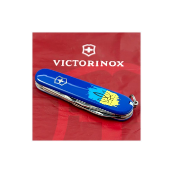 Нож Victorinox Spartan Ukraine Blue "Тризуб На Тлі Прапору" (1.3603.2_T1026u)