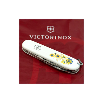 Нож Victorinox Spartan Ukraine White "Квіти" (1.3603.7_T1050u)