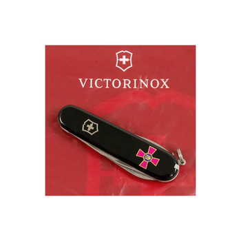 Нож Victorinox Spartan Army Black "Емблема ЗСУ" (1.3603.3_W0010u)