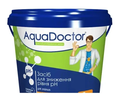 Зниження кислотно-лужного балансу води pH Minus AquaDoctor 5 кг