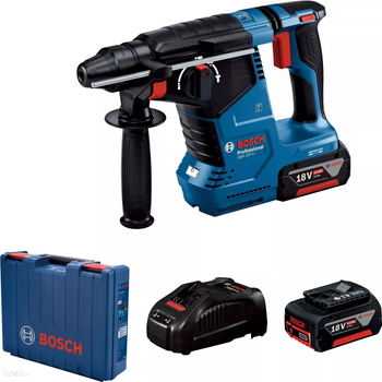Аккумуляторный перфоратор Bosch GBH 187-LI Professional, 2 акб 5 Ah, з/у, в кейсе (0611923021)